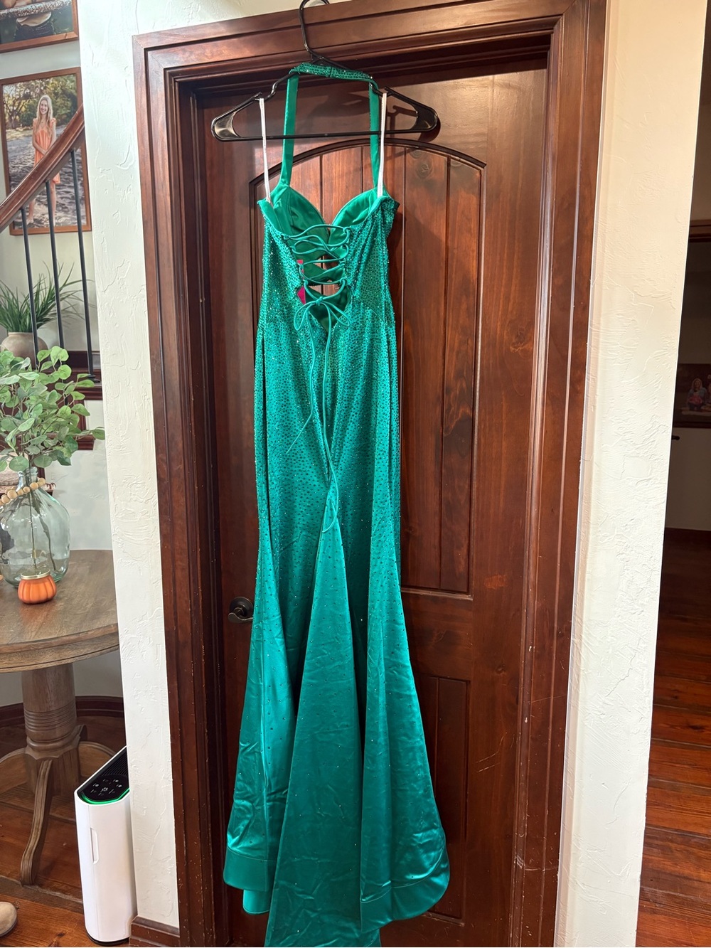 Emerald green prom/formal dress